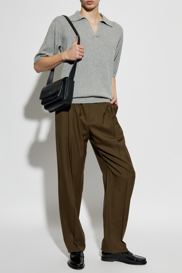 Saint Laurent Wool polo with pocket