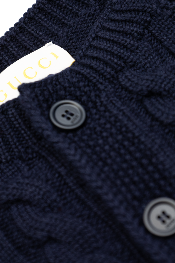 Gucci Kids Cárdigan de lana