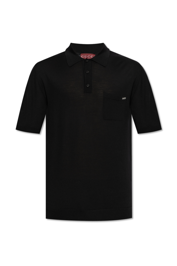 Wool polo with pocket, zdjęcie 1 Wool polo with pocket od Gucci