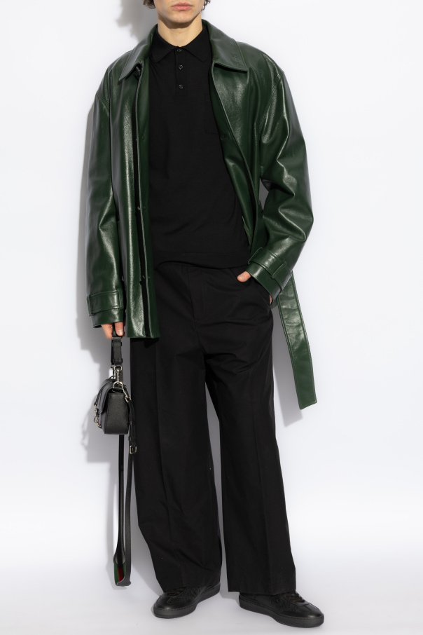 Gucci Polo de lana con bolsillo