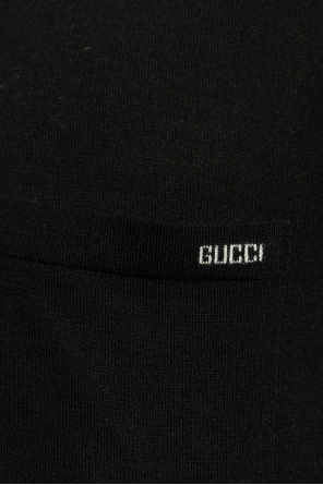 Gucci Polo de lana con bolsillo