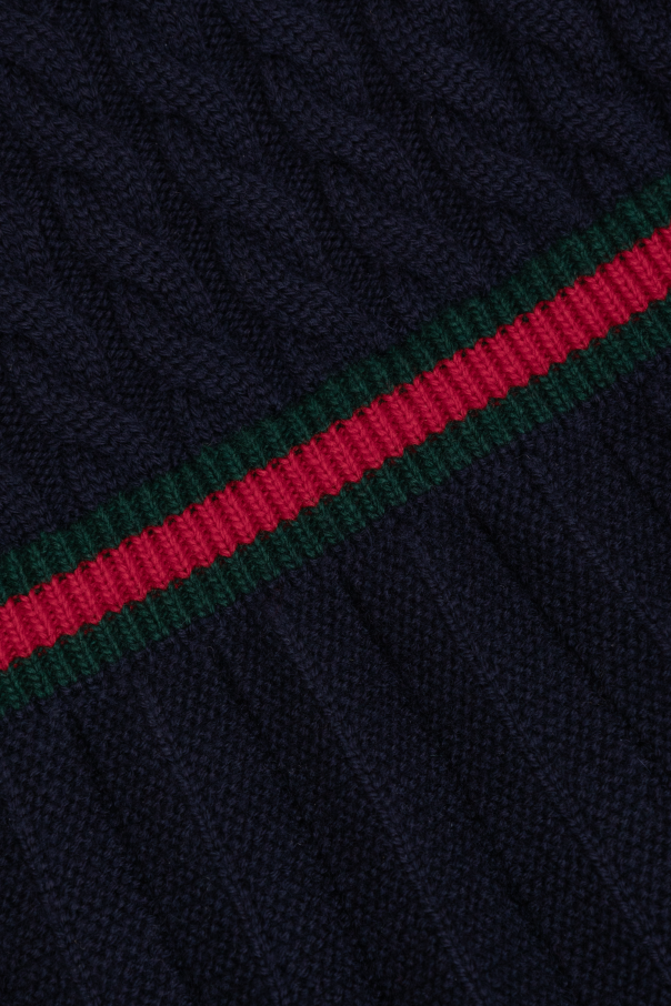 Gucci Kids Wool dress with pleated skirt