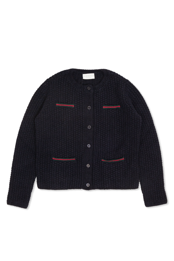Cardigan with pockets od Gucci Kids