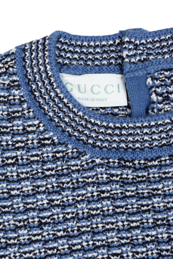 Gucci Kids Vestido de tweed