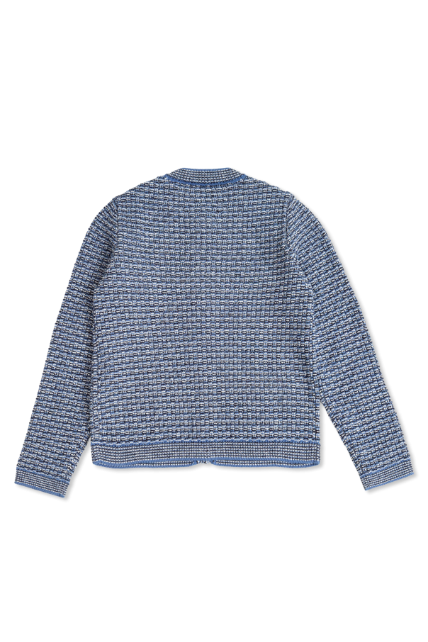 Gucci Kids Cárdigan de tweed