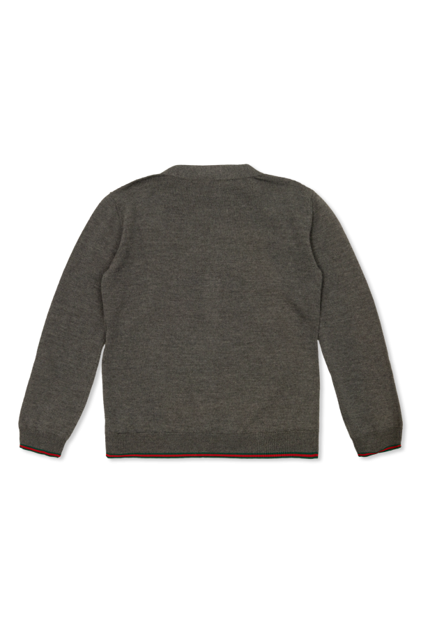 Gucci Kids cárdigan de lana