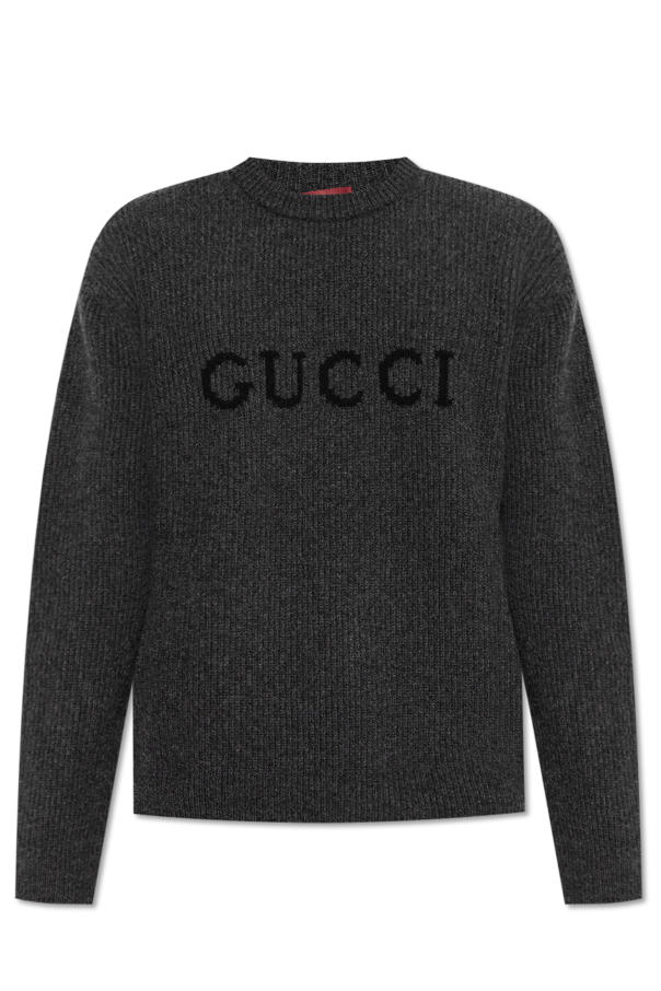 Sweater with embroidered logo od Gucci