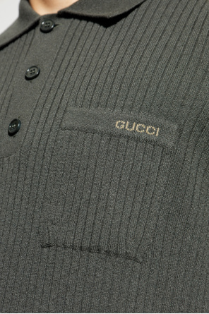 Gucci Wool polo shirt with pocket