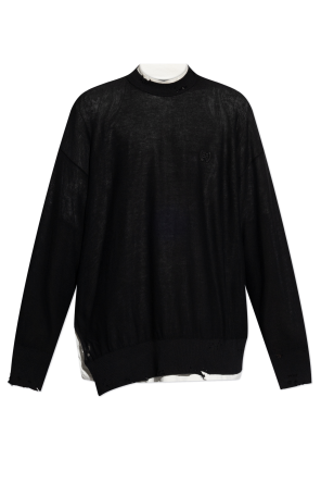 Sweater with a vintage effect