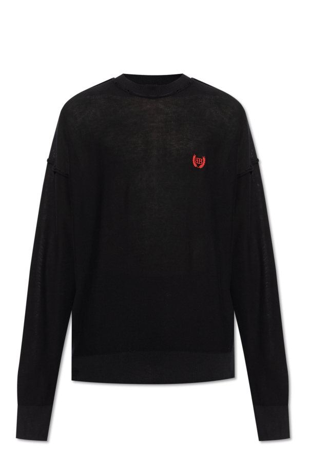 Sweater with vintage effect od Balenciaga