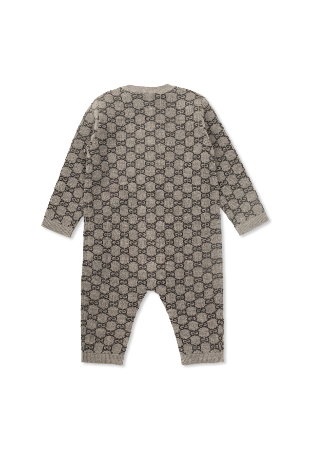 Gucci Kids Sleepsuit with 'GG' pattern