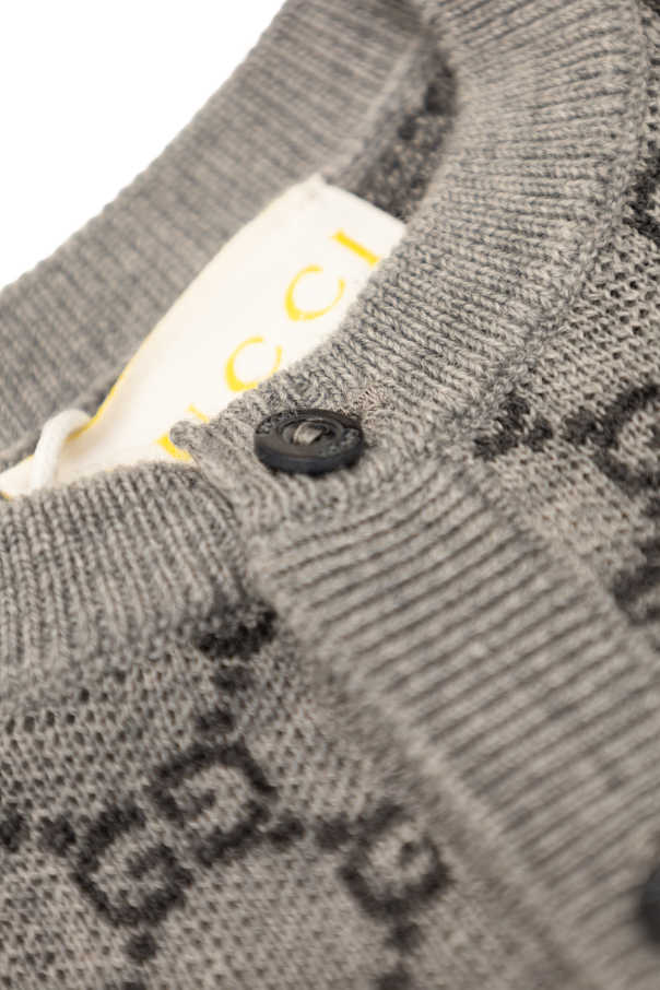 Gucci Kids Sleepsuit with 'GG' pattern