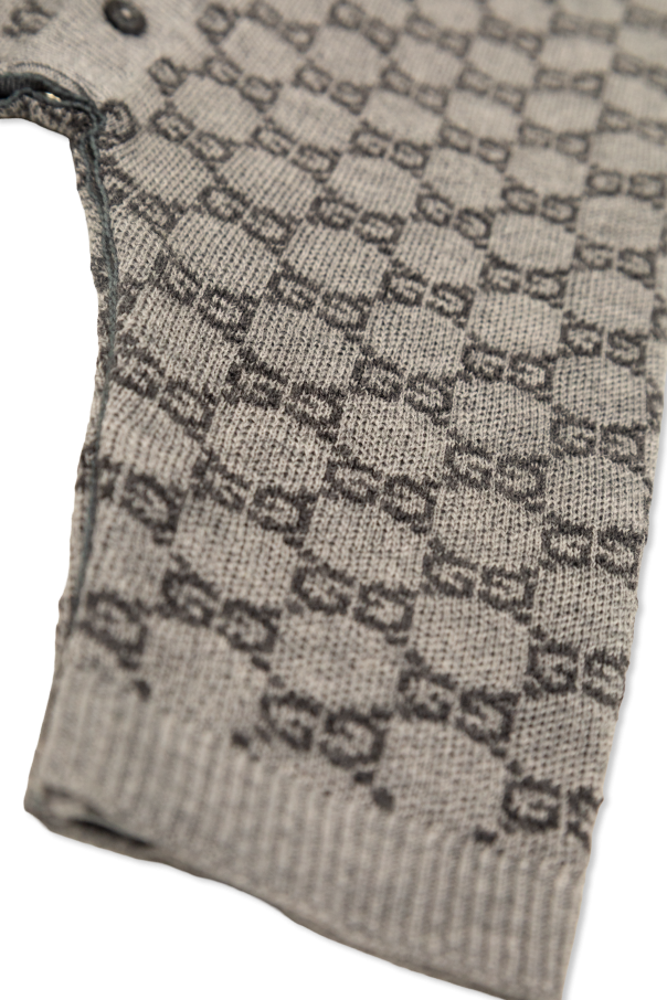 Gucci Kids Sleepsuit with 'GG' pattern