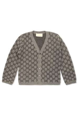 Cárdigan de lana con motivo 
