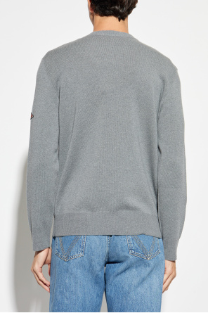 Bottega Veneta Sweter z naszywką na rękawie