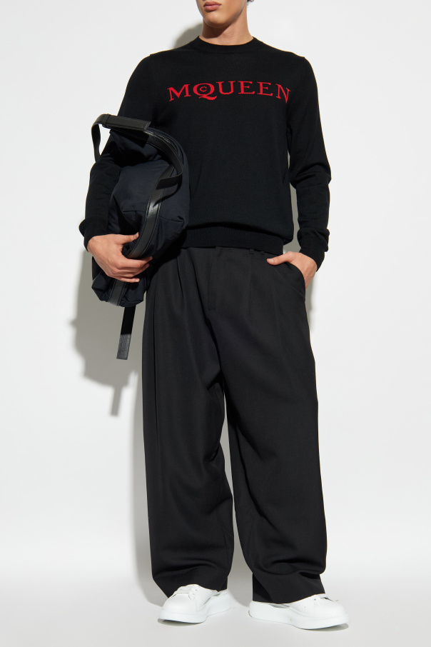 Alexander McQueen Wool sweater with logo
