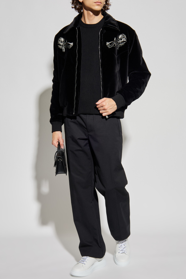 Alexander McQueen Kaschmirpullover mit Rundhalsausschnitt