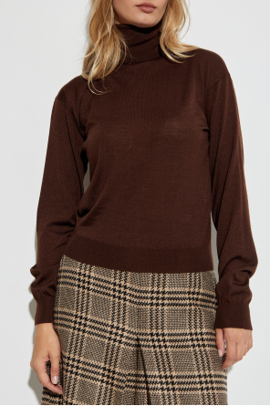 Saint Laurent Jersey de lana con cuello vuelto