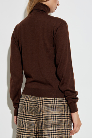 Saint Laurent Jersey de lana con cuello vuelto