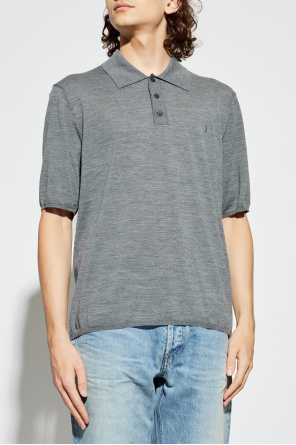 Saint Laurent Wool polo with logo