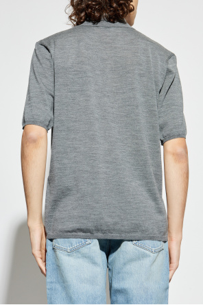 Saint Laurent Wool polo with logo
