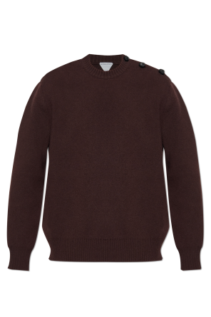 Sweater with buttons on the shoulder