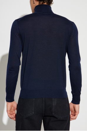 Saint Laurent Jersey de lana de cuello alto