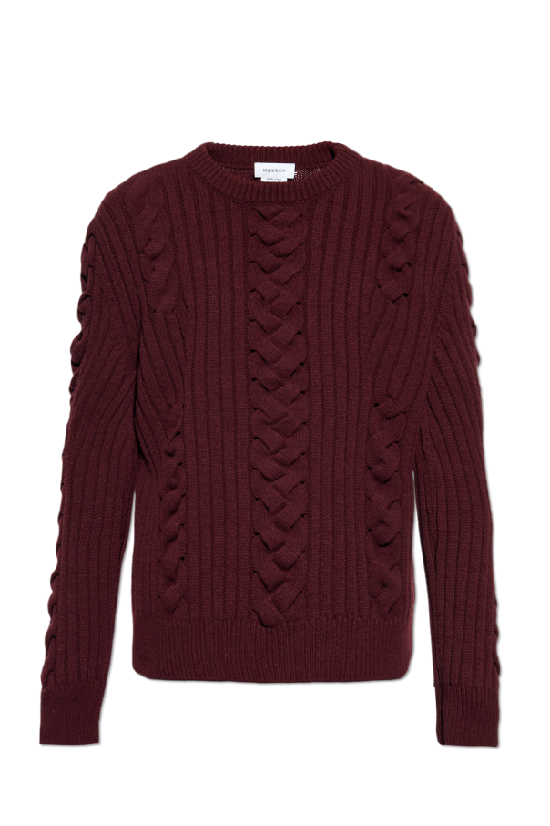 Sweater with decorative knit od Alexander McQueen