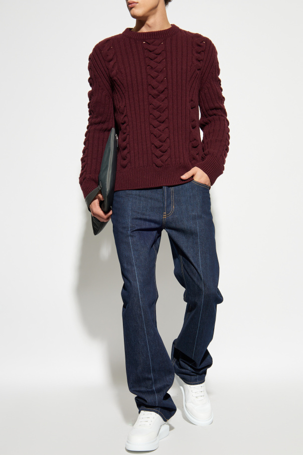 Alexander McQueen Sweater with decorative knit