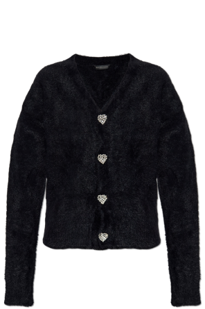 Cardigan with buttons embellished with sparkling crystals