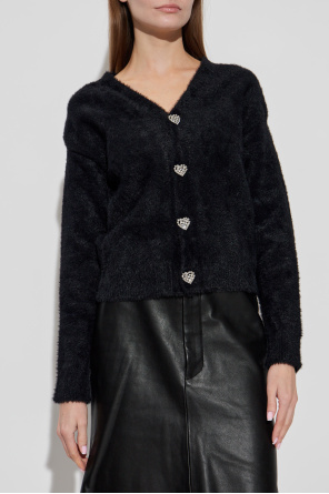 Balenciaga Cardigan with buttons embellished with sparkling crystals
