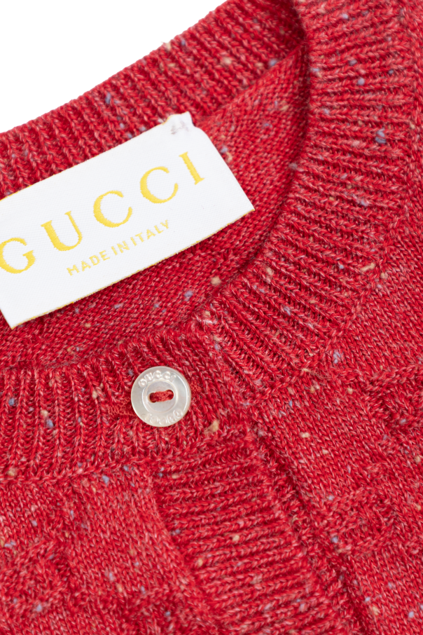 Gucci Kids Cardigan with "GG" pattern