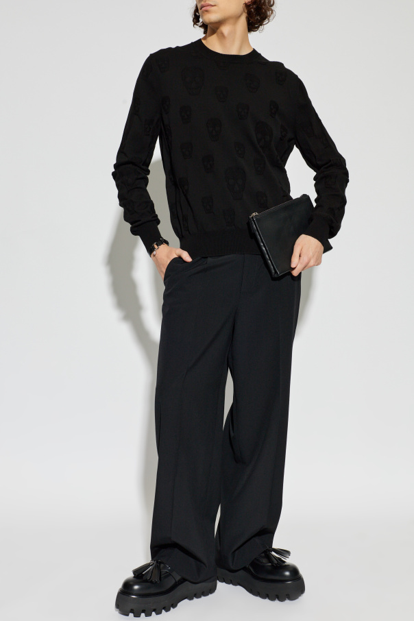 Alexander McQueen Suéter con un motivo de calavera característico