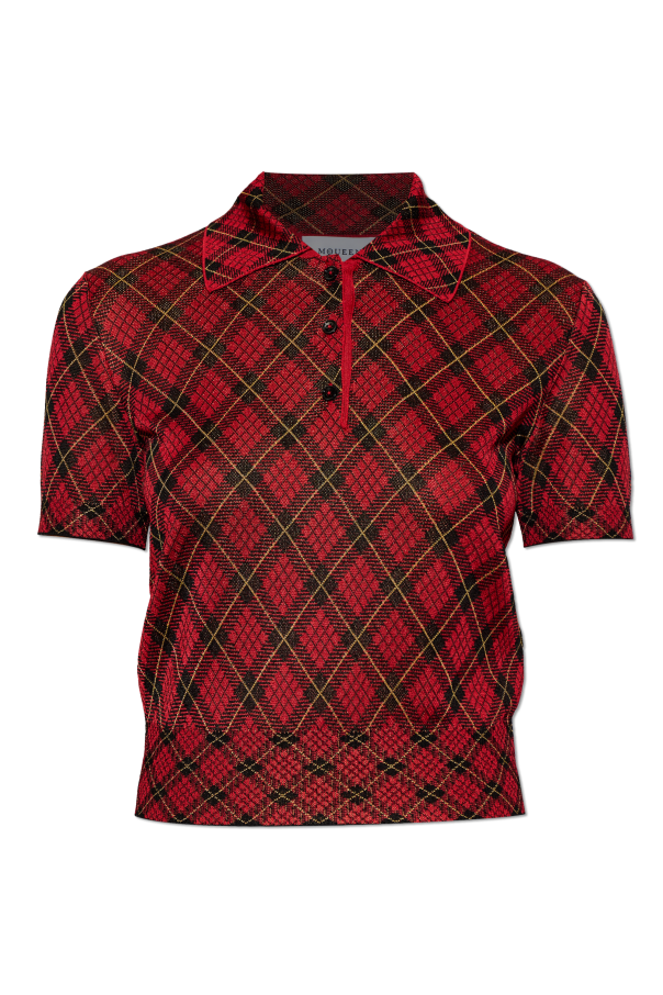Checked pattern polo od Alexander McQueen