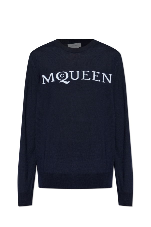 Wool sweater with logo od Alexander McQueen