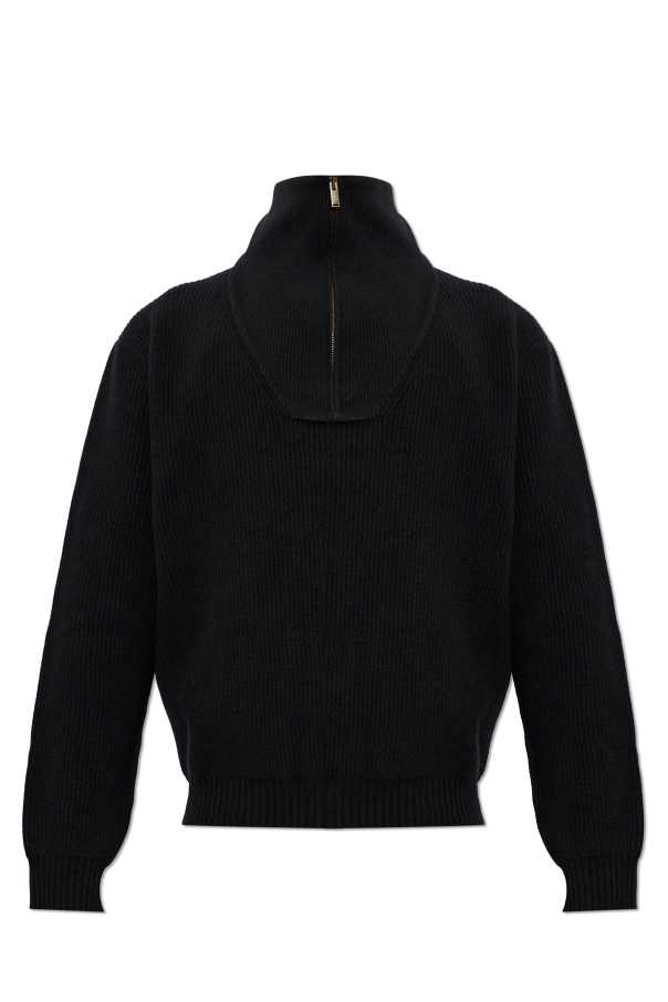 Wool sweater with stand-up collar od Saint Laurent
