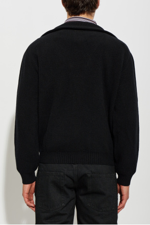 Saint Laurent Wool sweater with stand-up collar