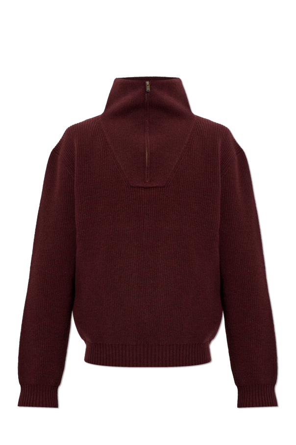 Wool sweater with stand-up collar od Saint Laurent