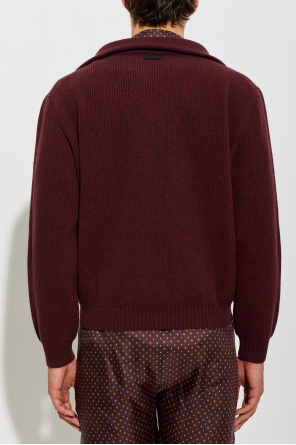 Saint Laurent Wool sweater with stand-up collar