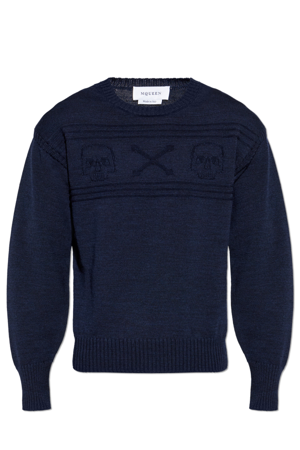 Wool sweater with a crew neckline od Alexander McQueen