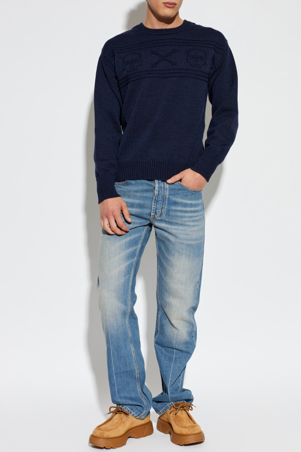 Alexander McQueen Wool sweater with a crew neckline