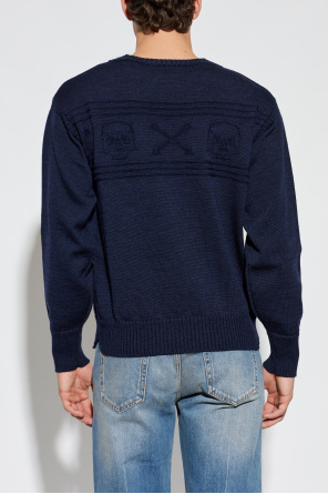 Alexander McQueen Wool sweater with a crew neckline