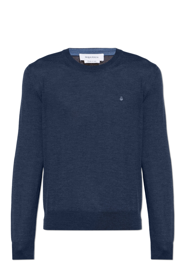 Wool sweater with a crew neckline od Alexander McQueen