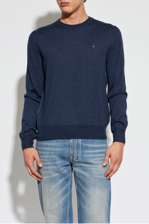 Alexander McQueen Wełniany sweter z okrągłym dekoltem