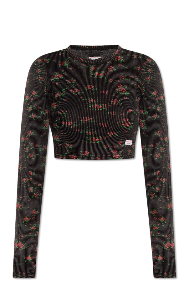 Alexander Wang Top lencero corto con motivo floral