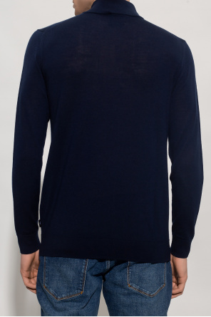 Emporio Armani Wool sweater with standing collar