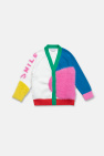 Stella McCartney Kids Cardigan with furry insert