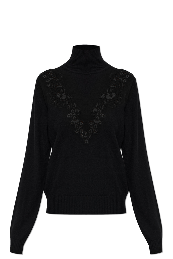 Wool sweater with a stand-up collar od Zimmermann