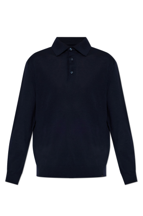 Polo de lana de manga larga