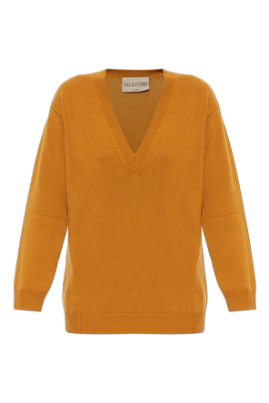Jersey de cachemira con escote en pico